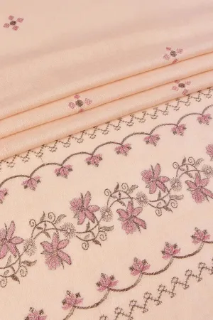 Embroidered Shawl-1 Cream