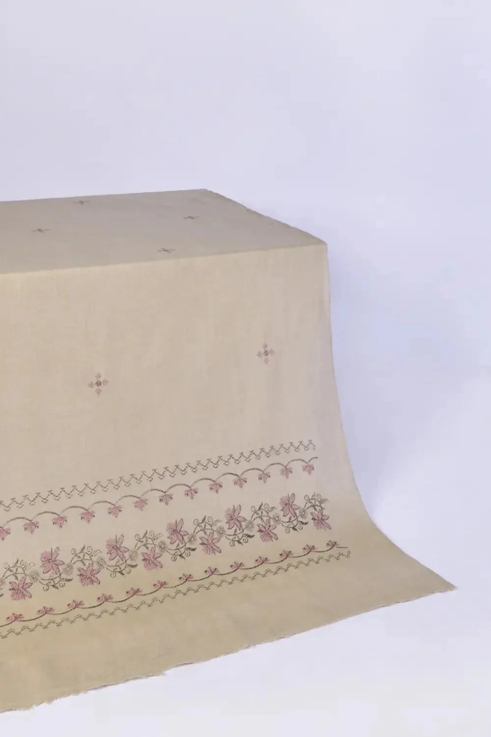 Embroidered Shawl-1 Grey