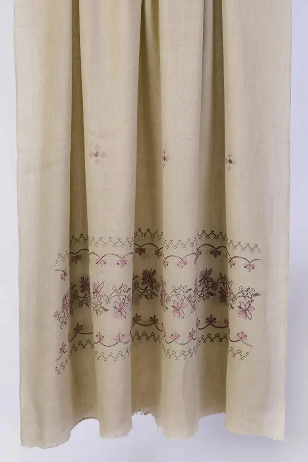 Embroidered Shawl-1 Grey