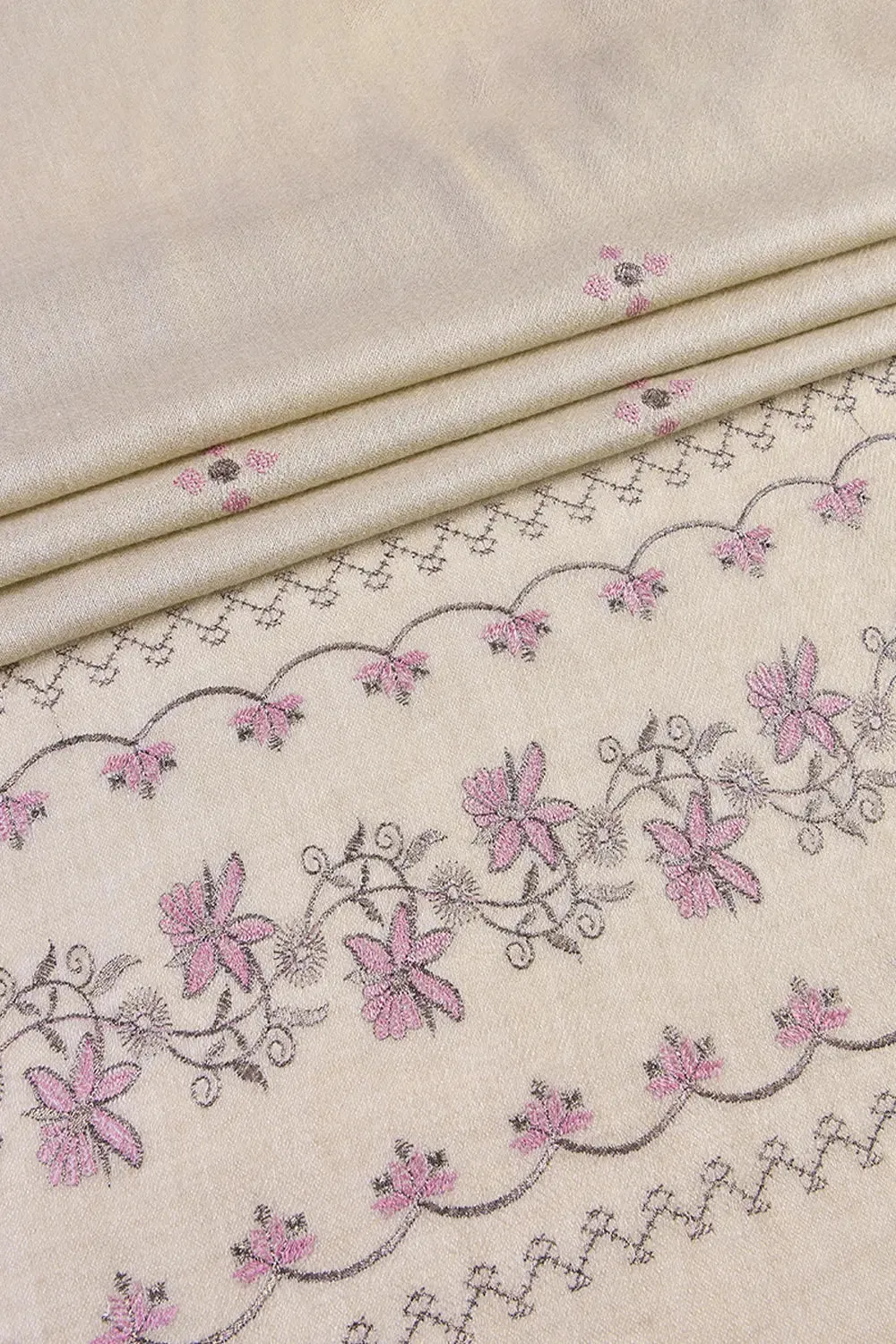 Embroidered Shawl-1 Grey