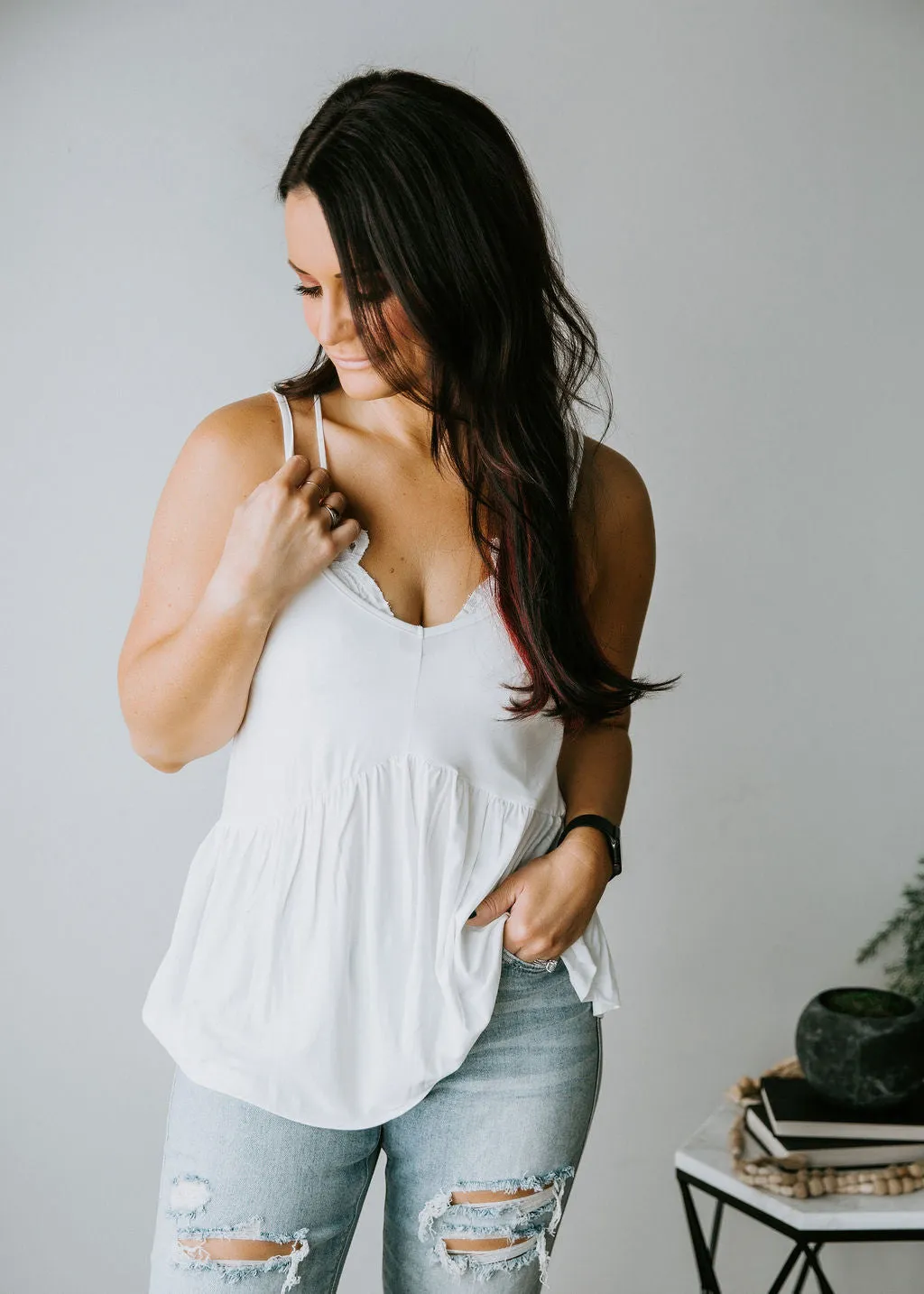Emilia Babydoll Tank FINAL SALE
