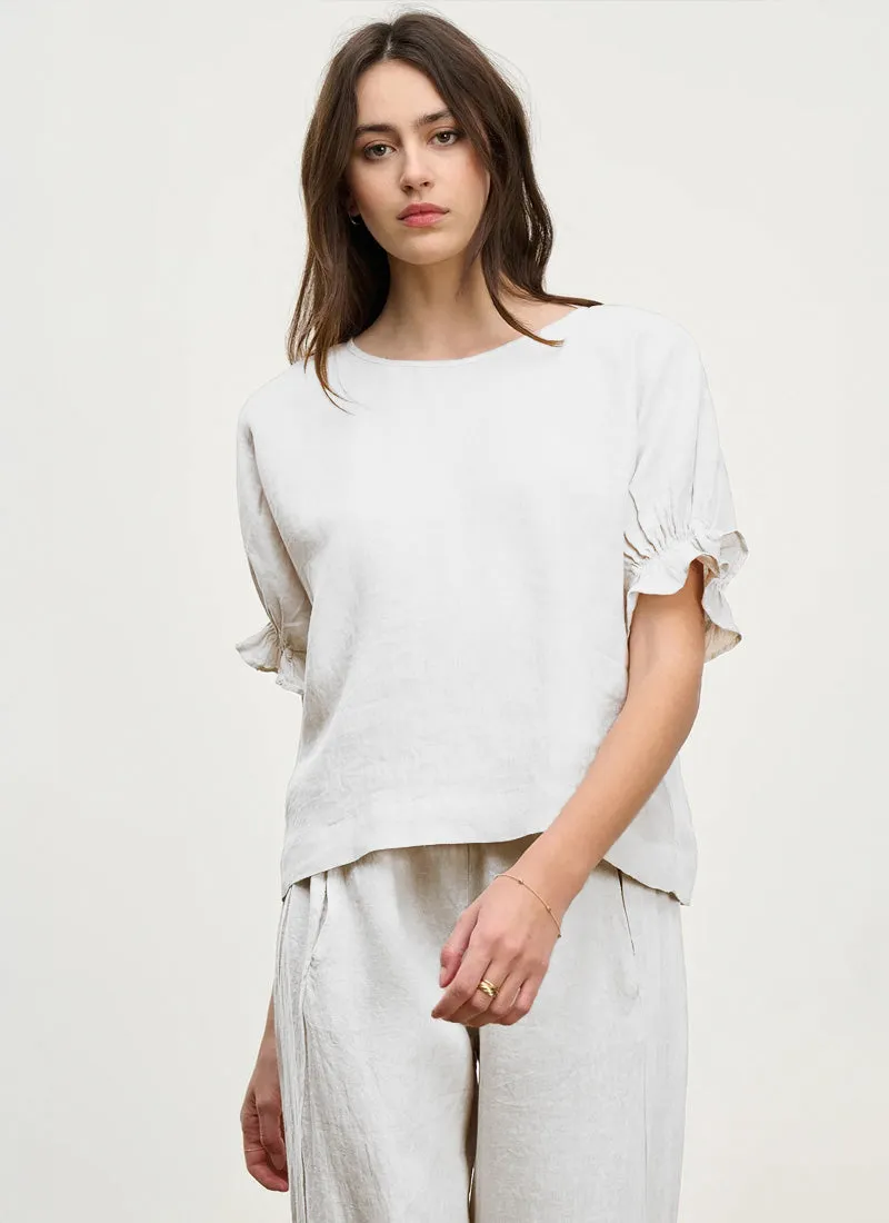 Emily Woven Linen Top