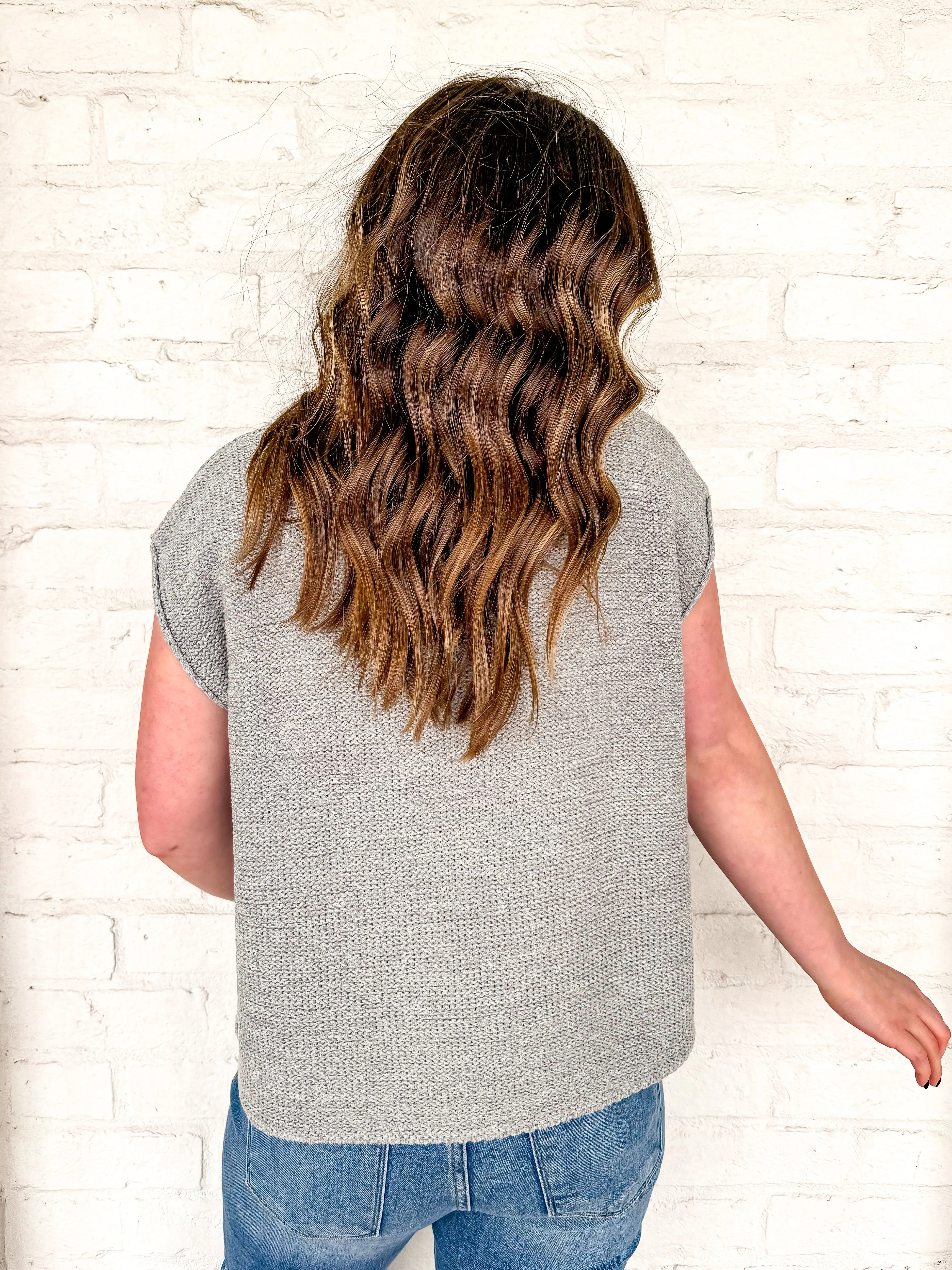 Essential Ease Grey Top