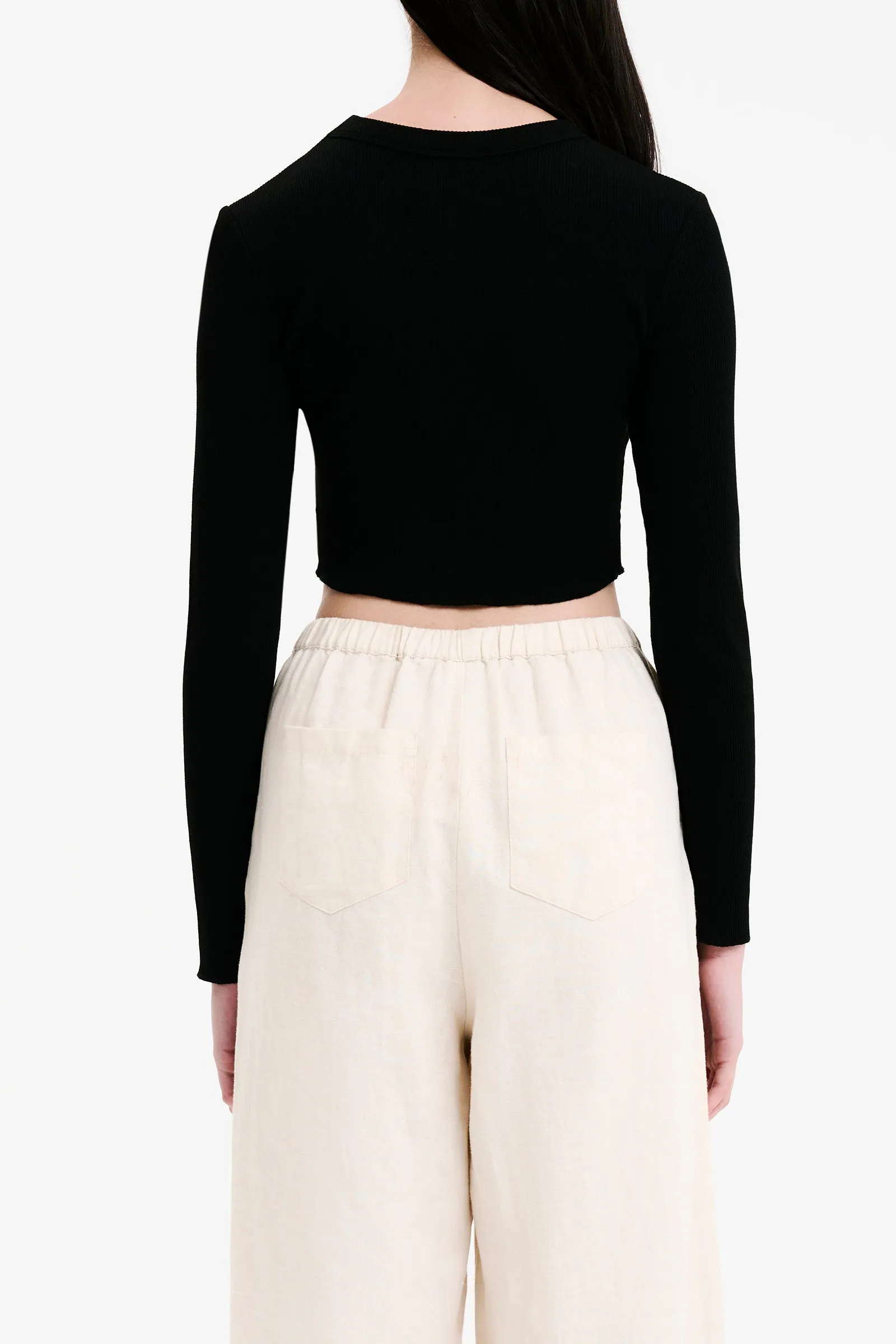ESSENTIAL LS WAFFLE TEE