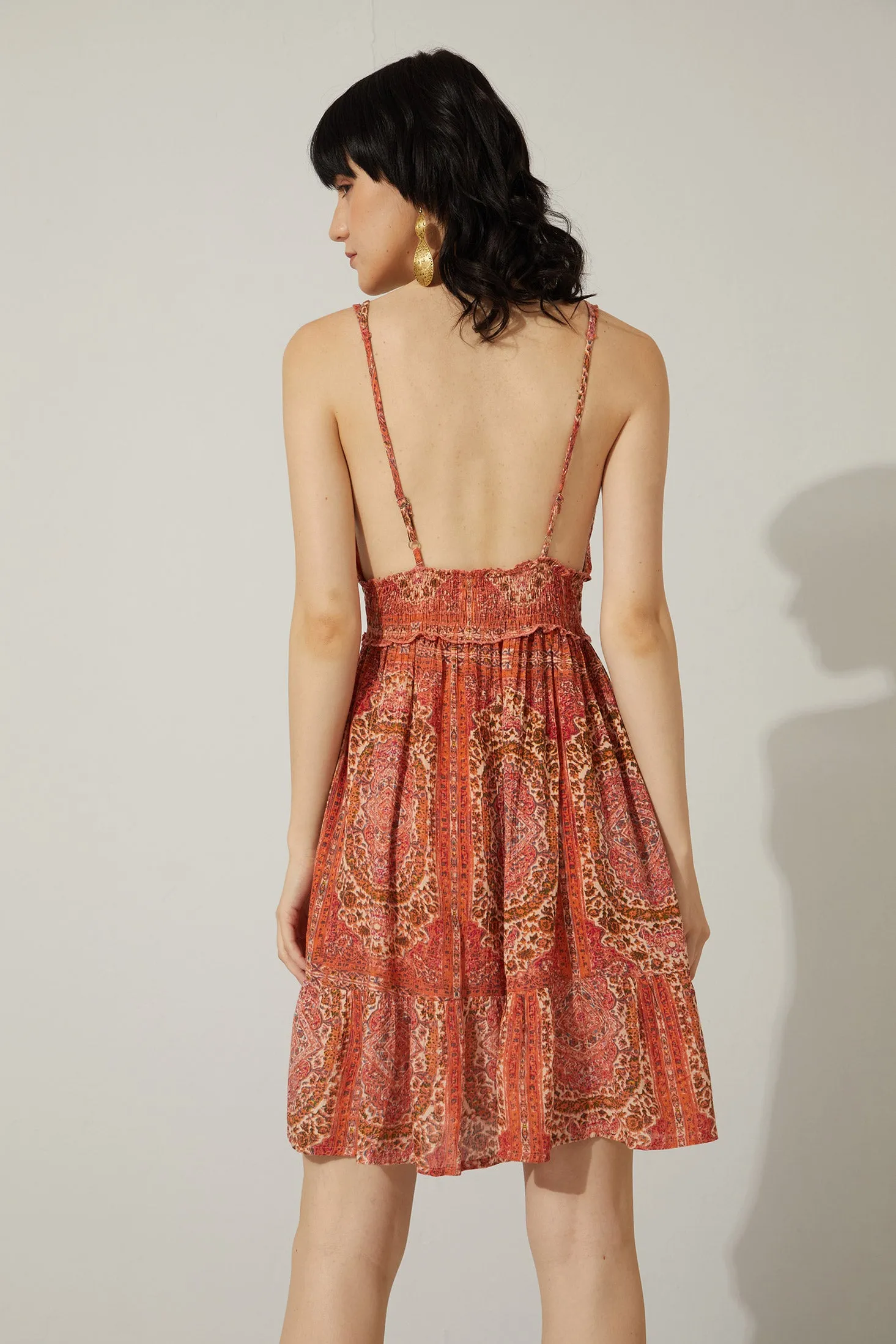 Evalynne V-Neck Drop Waist Dress