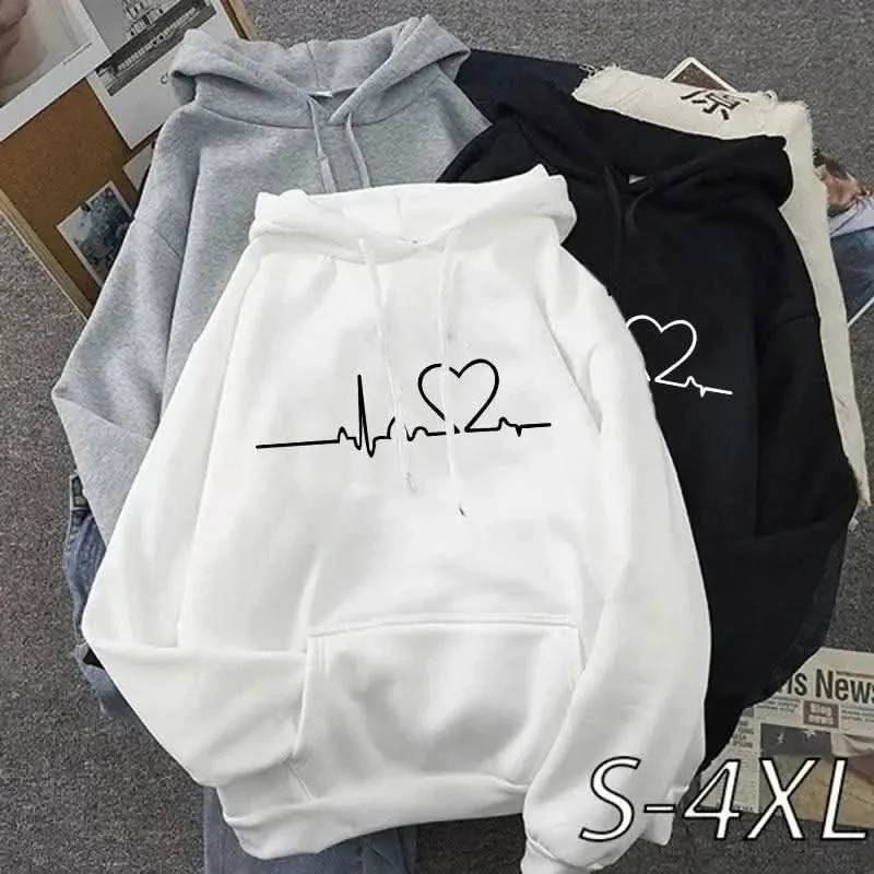 Fashion Long Sleeve Hoodies - Casual Sweatshirts for Men & Women | Cozy Pullover Hoodies for Couples