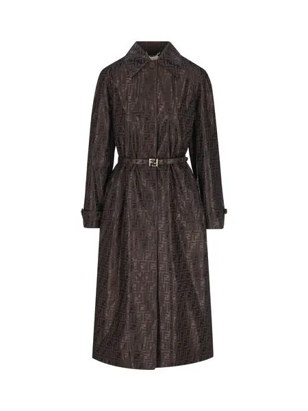 FF JACQUARD TRENCH COAT