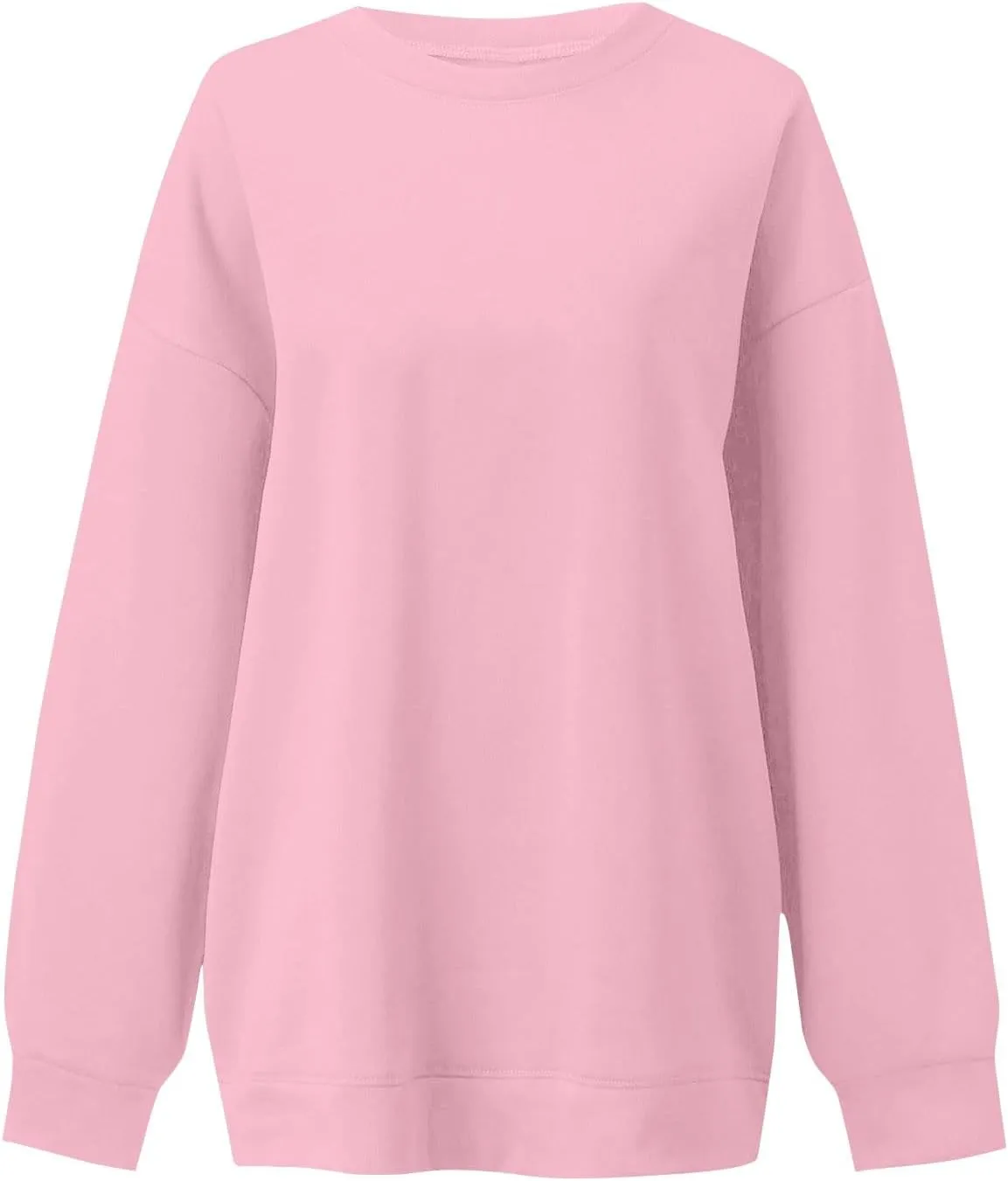 Fleece Plus Size Crewneck Sweatshirts Women Oversized Sweatshirt Hoodies Tunic Pullover Warm Sweaters Casual Tops