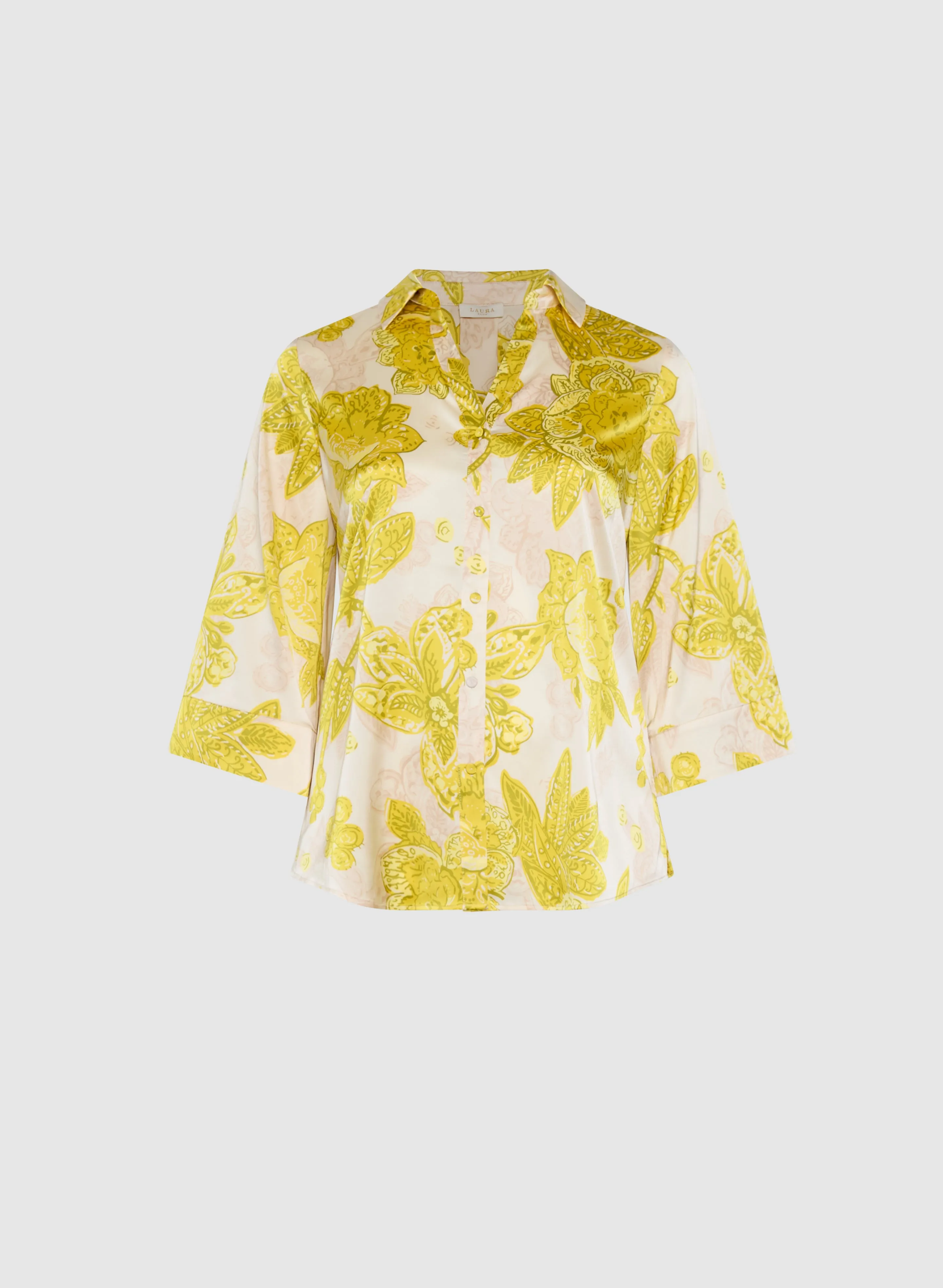 Floral 3/4 Sleeve Blouse