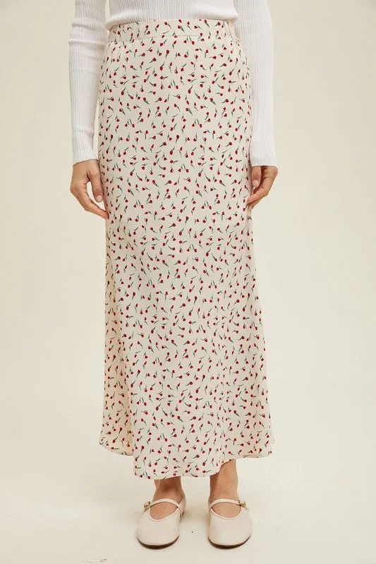 Floral Maxi Pencil Skirt