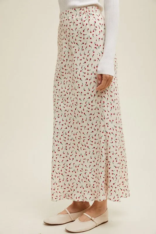 Floral Maxi Pencil Skirt