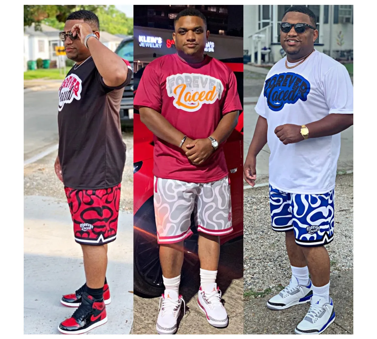 Forever Laced Shorts to match Retro Jordan 3 Katrina