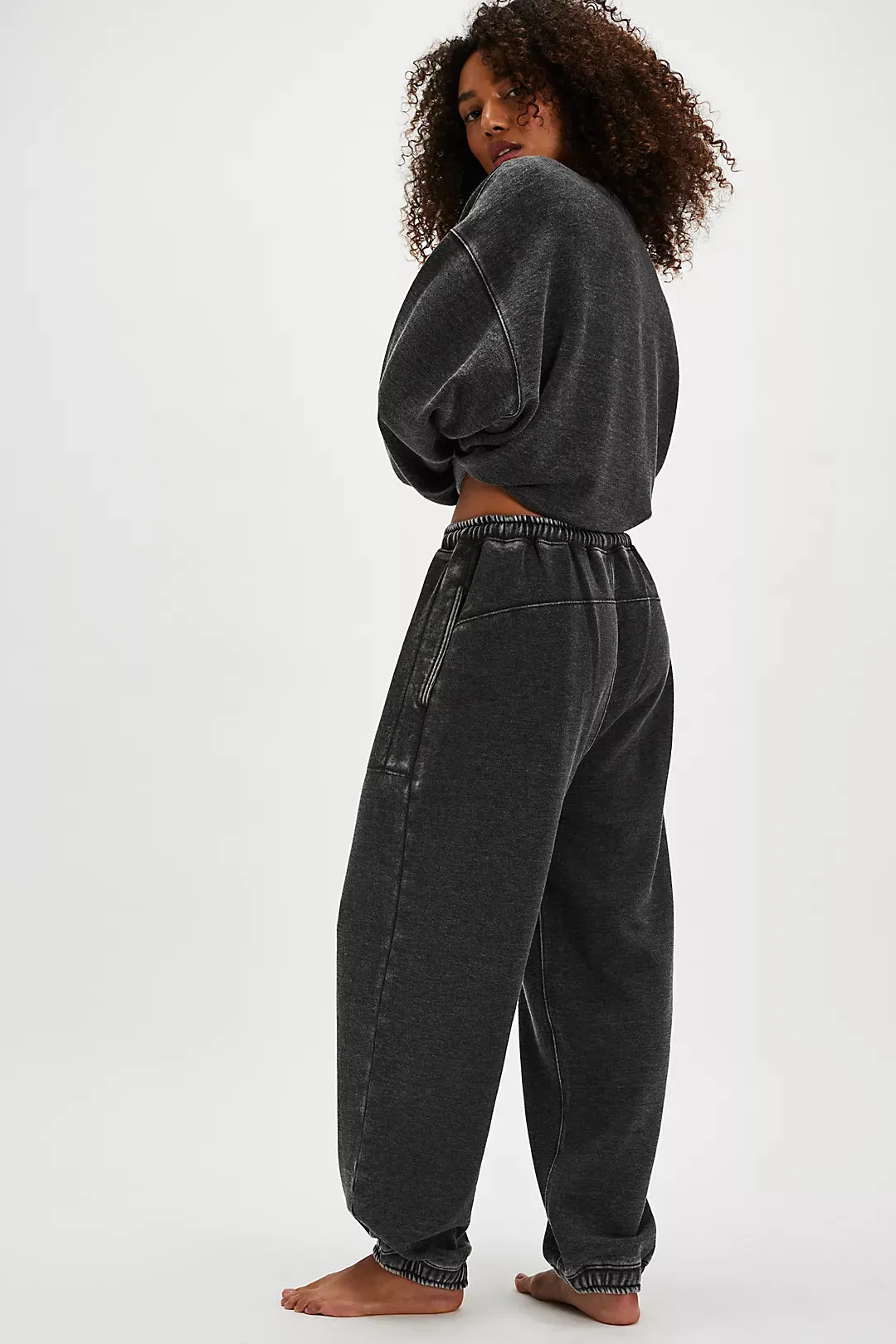 Free People Slow it Down Joggers- Black