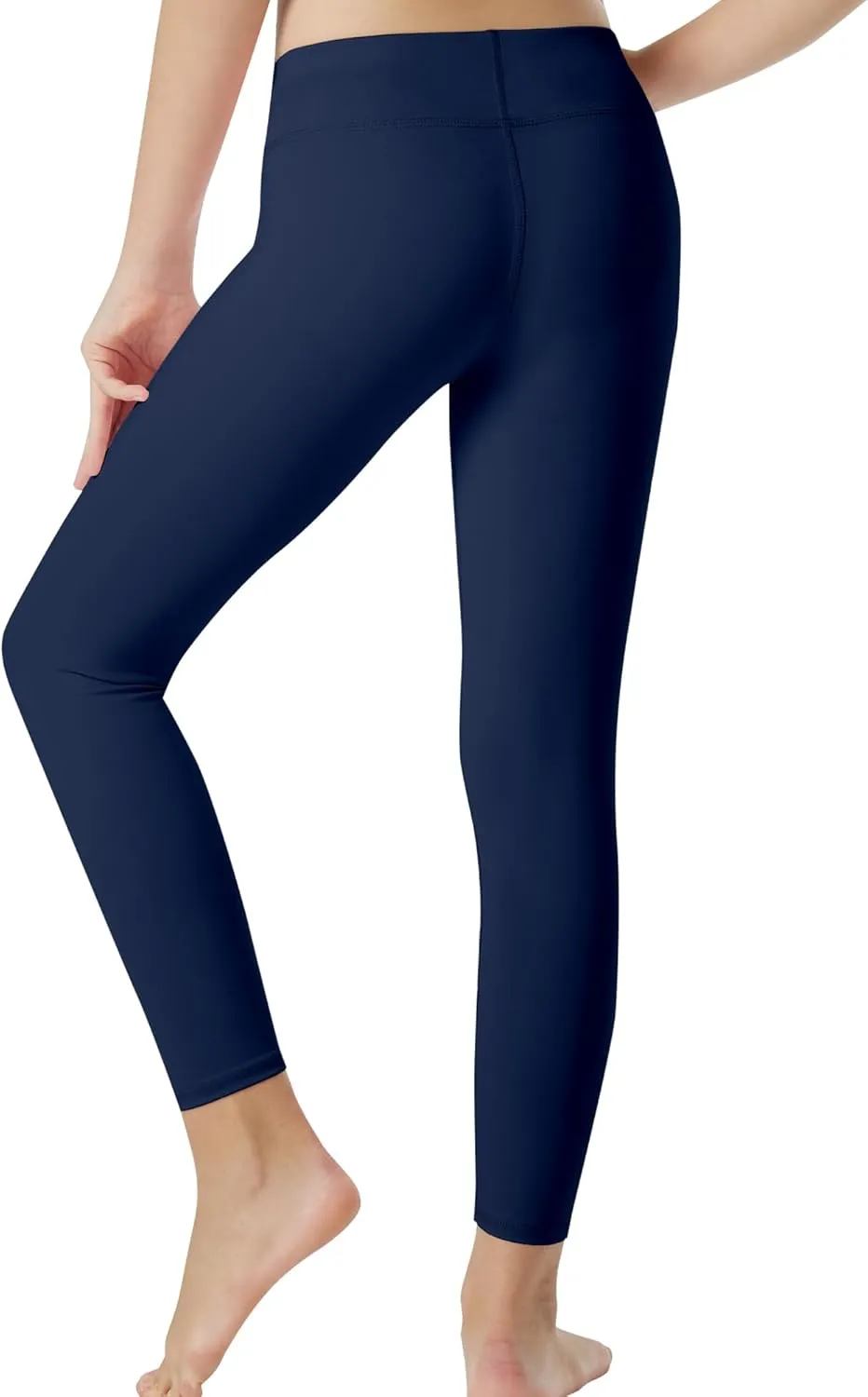 Girls Athletic Leggings High Waisted Kids Yoga Dance Pants Teen Soft Workout Running Sport Compression Tights