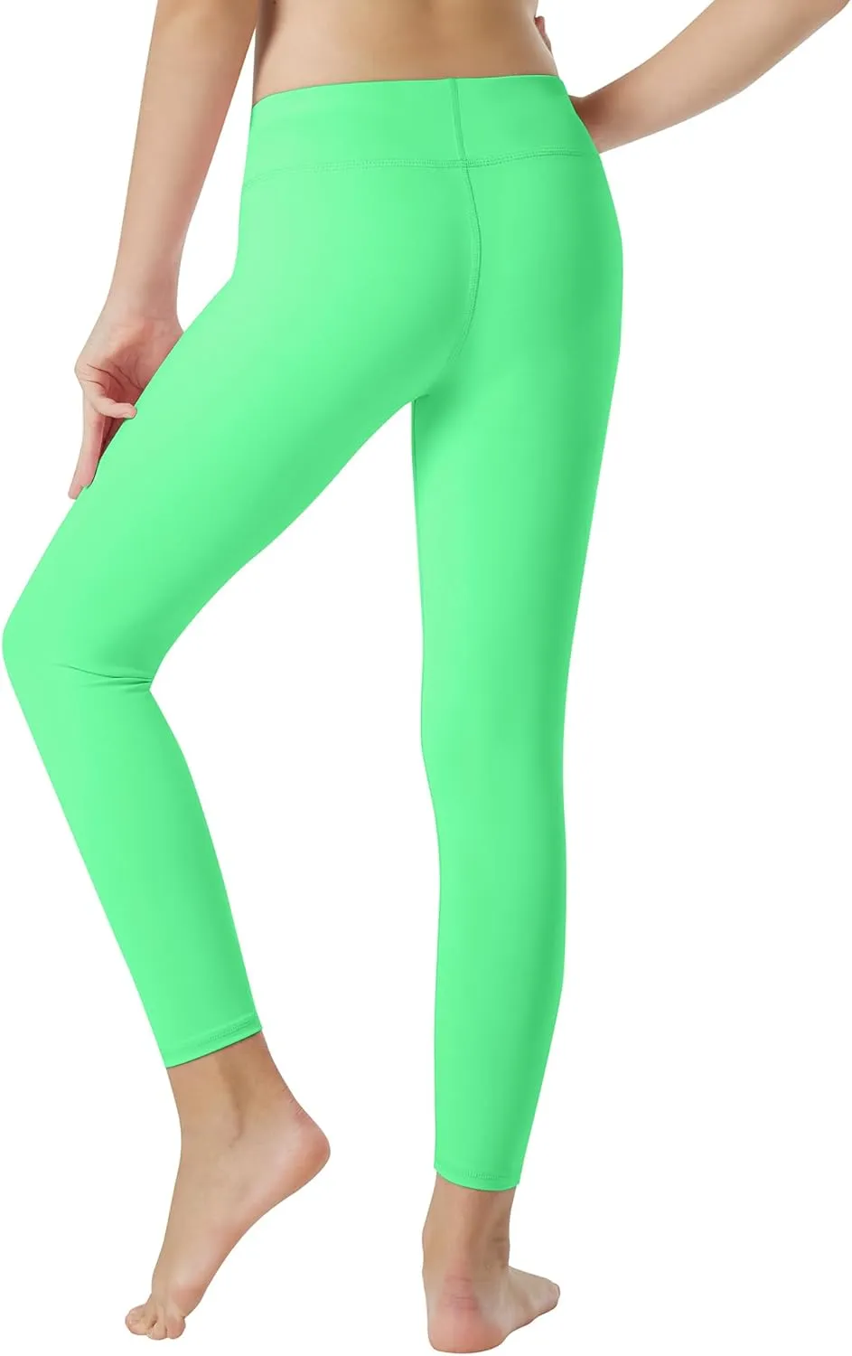 Girls Athletic Leggings High Waisted Kids Yoga Dance Pants Teen Soft Workout Running Sport Compression Tights