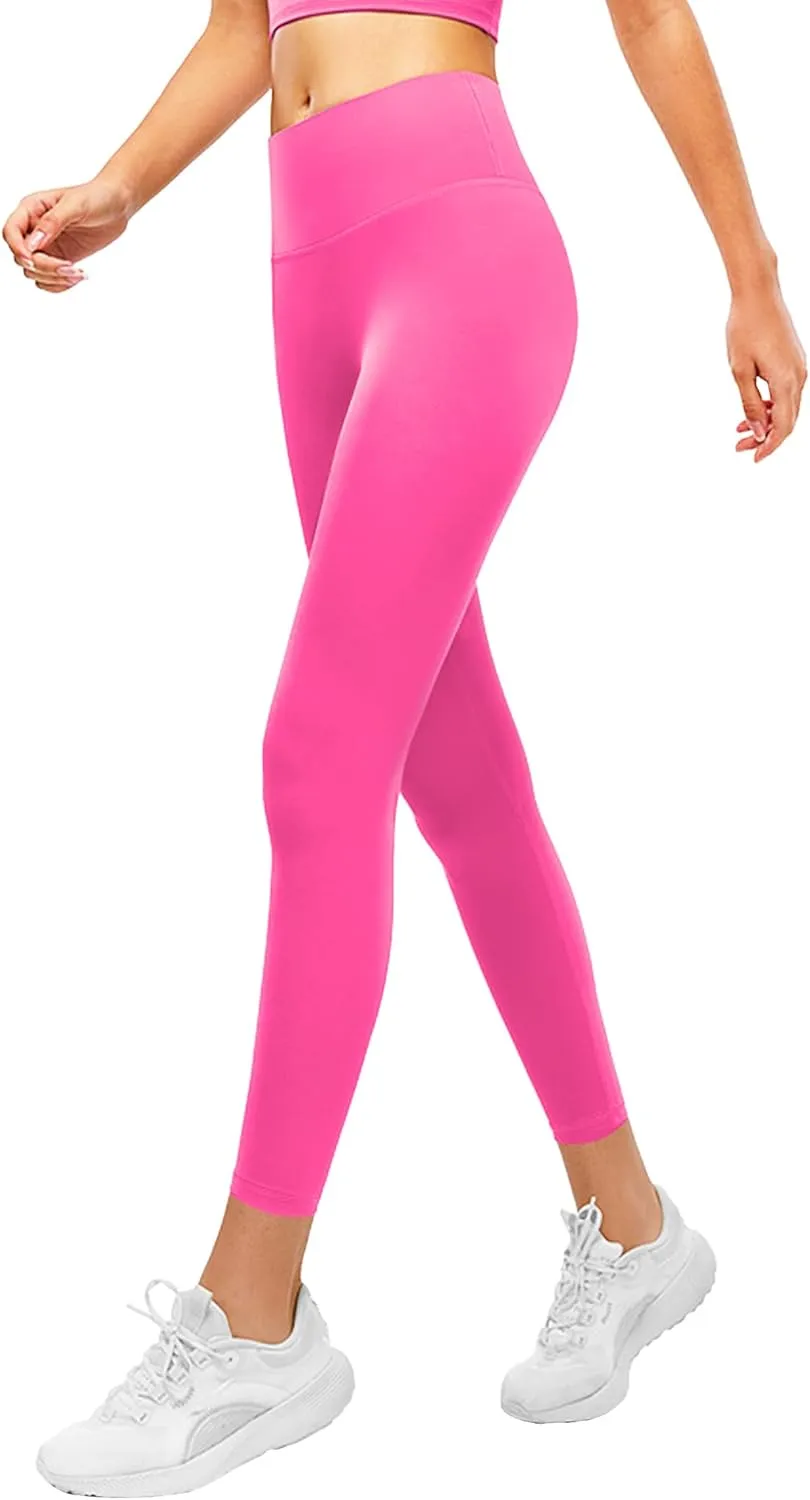 Girls Athletic Leggings Kids Lounge Workout Yoga Pants Solid Color High Waist Dance Running Active Tight for Teen