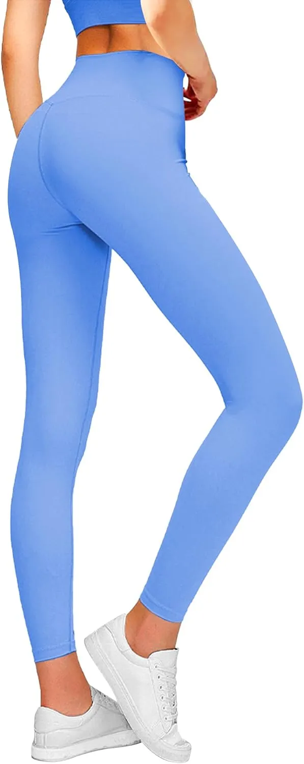 Girls Athletic Leggings Kids Lounge Workout Yoga Pants Solid Color High Waist Dance Running Active Tight for Teen