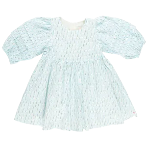 Girls Brooke Dress - Blue Tulips