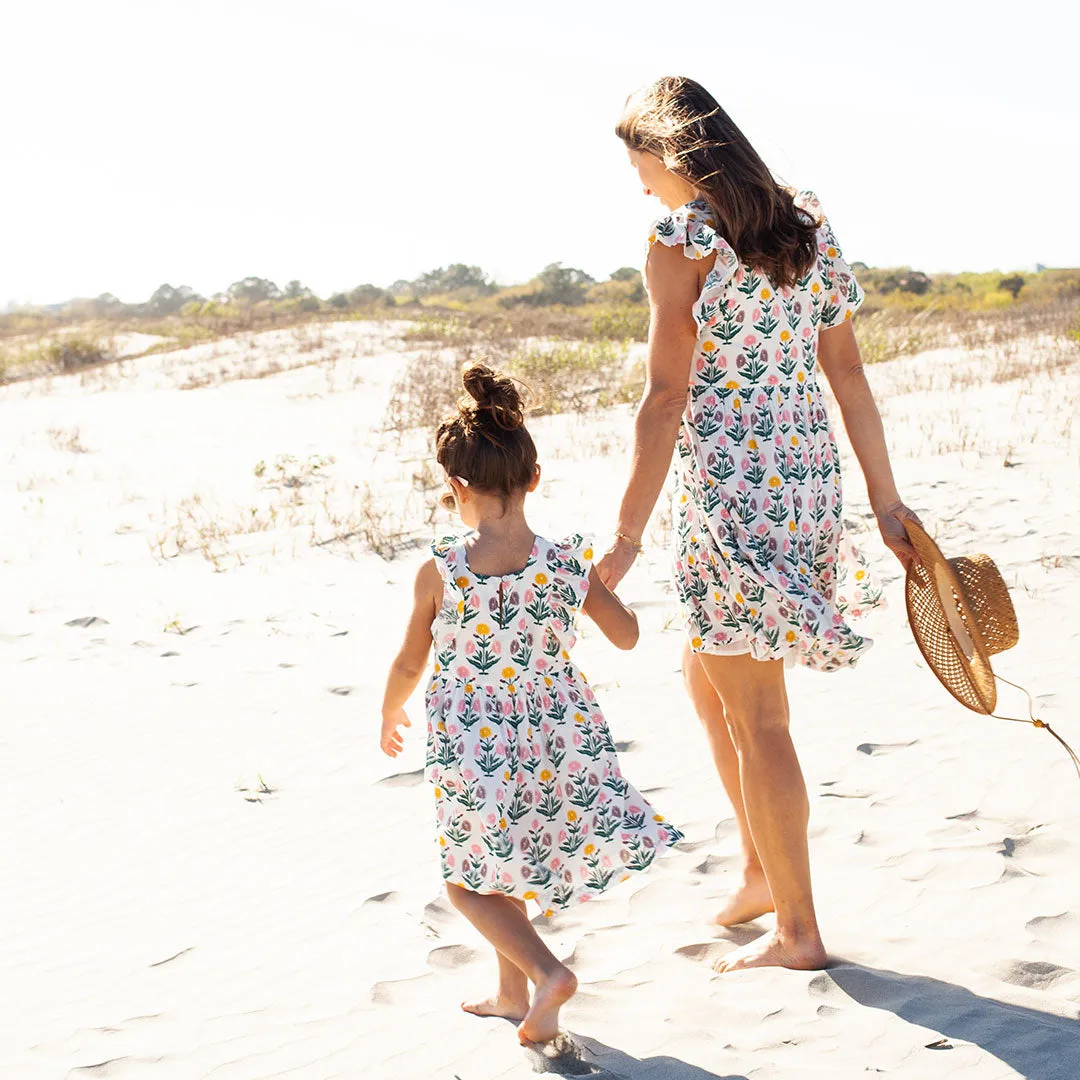 Girls Elsie Dress - Sunburst Dandelion