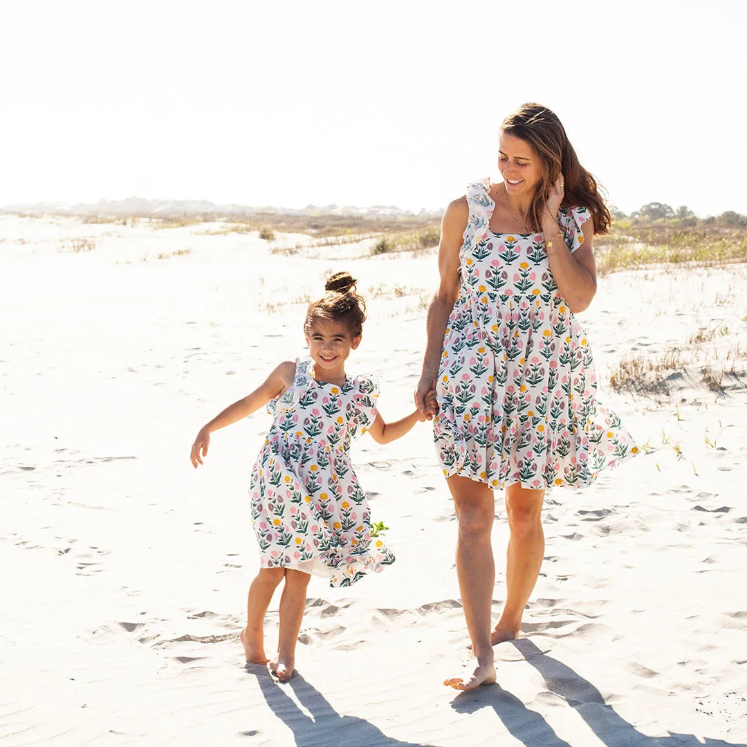 Girls Elsie Dress - Sunburst Dandelion