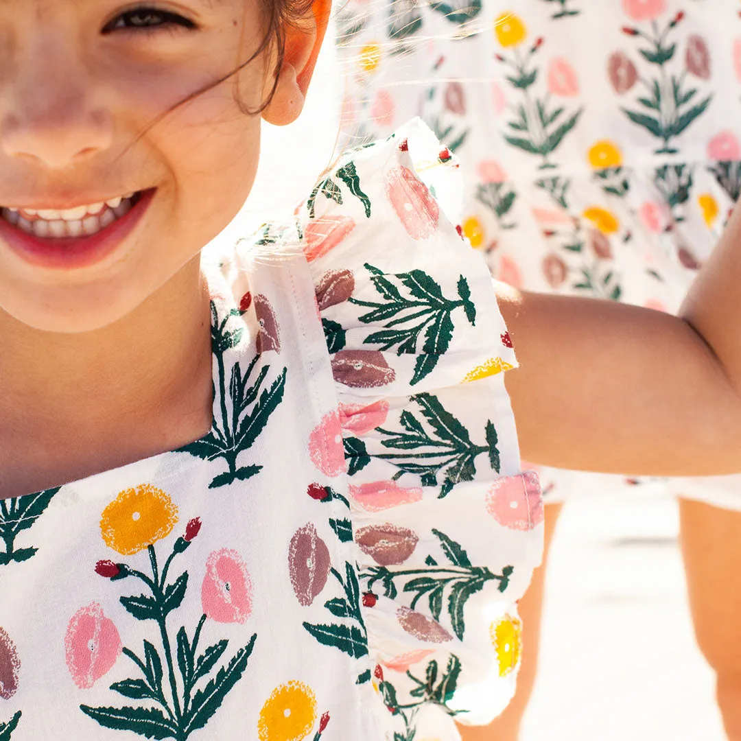Girls Elsie Dress - Sunburst Dandelion