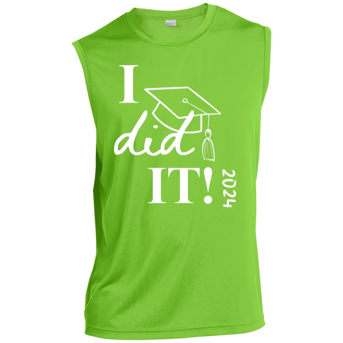 Graduation I did it 2024 CLOSEOUT - ST352 Men’s Sleeveless Performance Tee