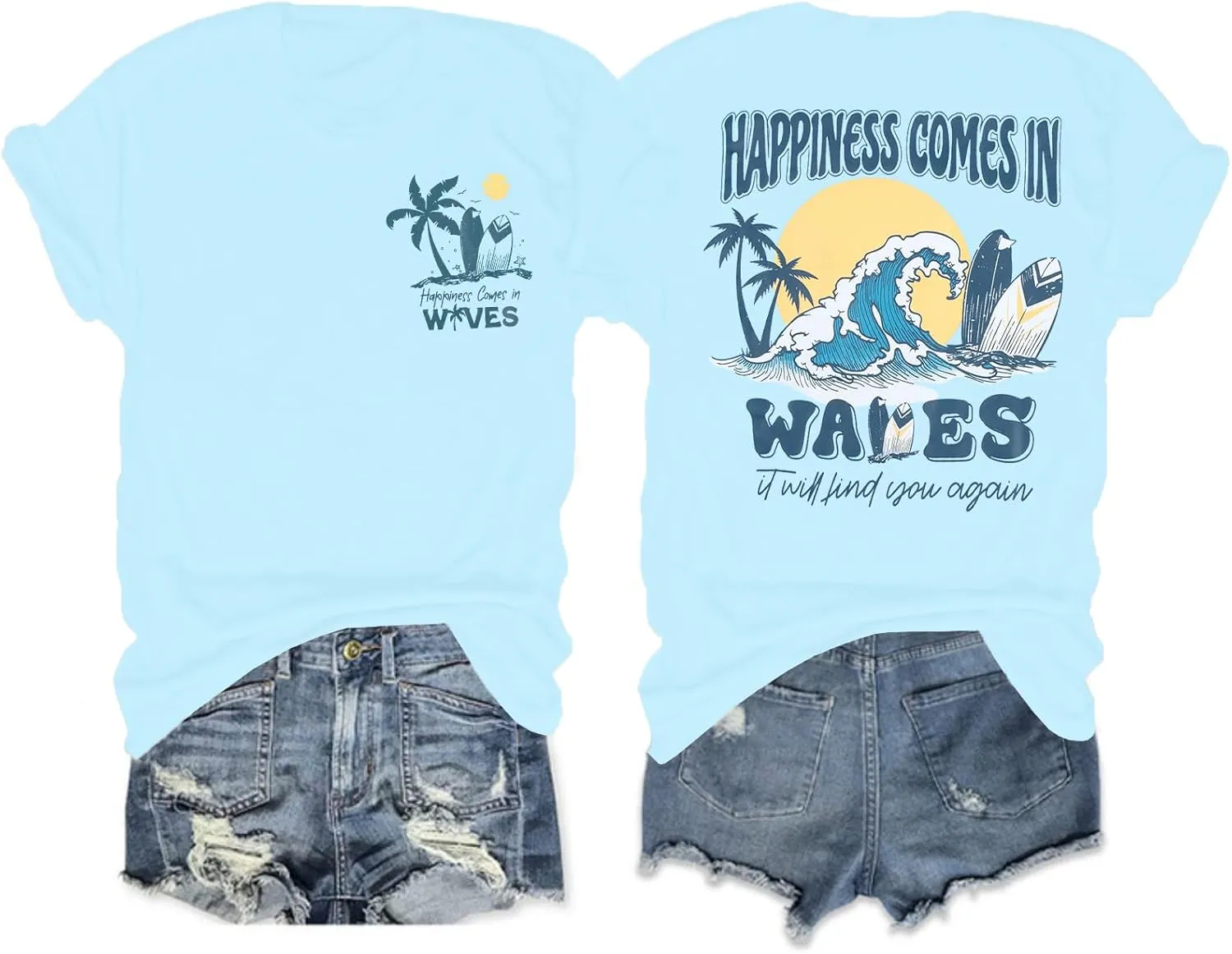Graphic Tees Women Oversized T-Shirts: Summer Hawaiian Beach Tops Shirts Hawaii Tropical Beachy Short Sleeve Outfit