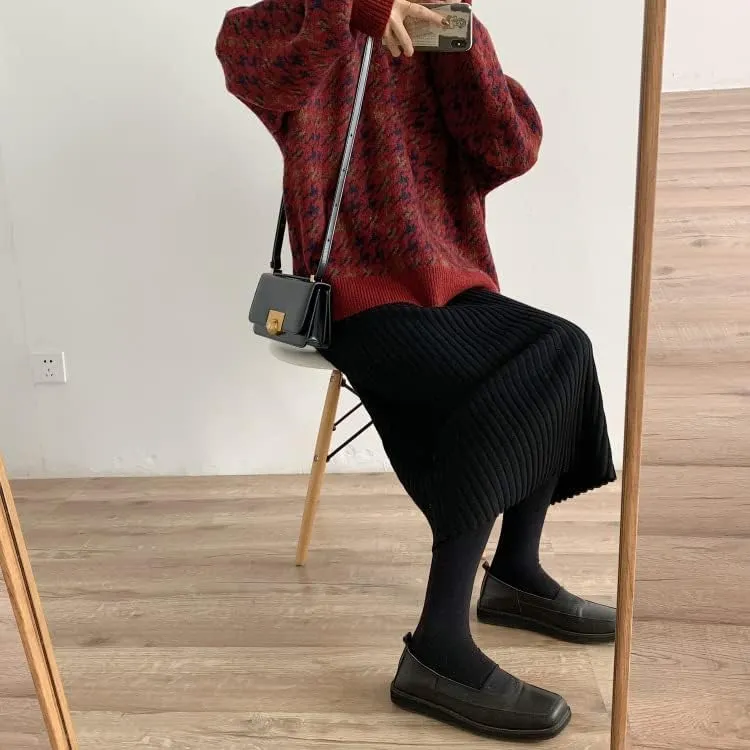Grunge Clothes Grandpa Sweaters Vintage Aesthetic Baggy Dark Academia Clothing Plaid Striped Preppy Pullovers 2025
