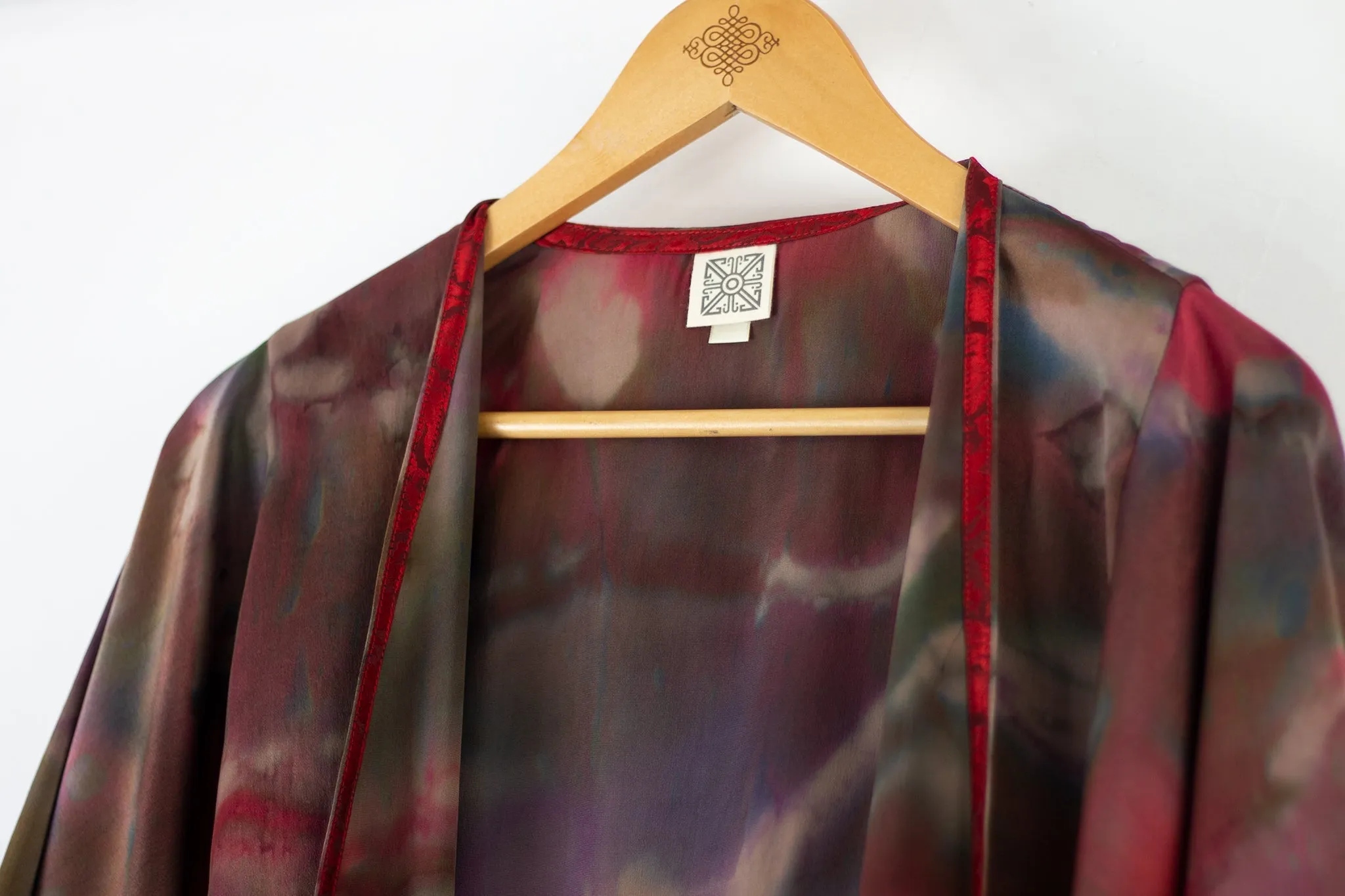 Hand Painted Silk Kimono - Confucius Earth