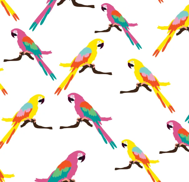 Hazel Sweetheart Dress - Rainbow Parrots