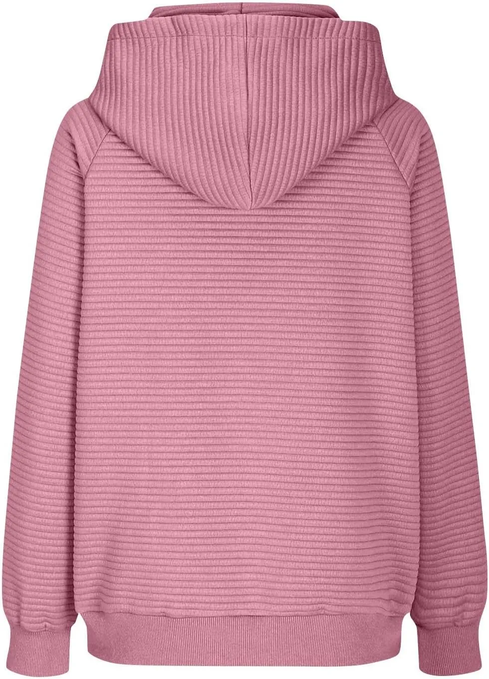 Hoodies for Women Loose Fleece Raglan Long Sleeve Hooded Sweatshirts Casual Comfy Jacquard Pullover with Pockets