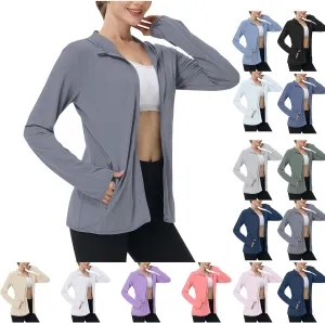 Hoodies for Women UPF 50  Sun Protection Shirts Lightweight Long Sleeve Sun Hoodie Jacket with Pockets for Hiking Outdoor