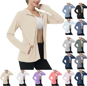 Hoodies for Women UPF 50  Sun Protection Shirts Lightweight Long Sleeve Sun Hoodie Jacket with Pockets for Hiking Outdoor