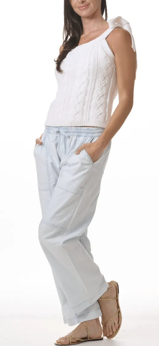 Indigo Stripe Pant by Splendid | Washed Indigo Stripe