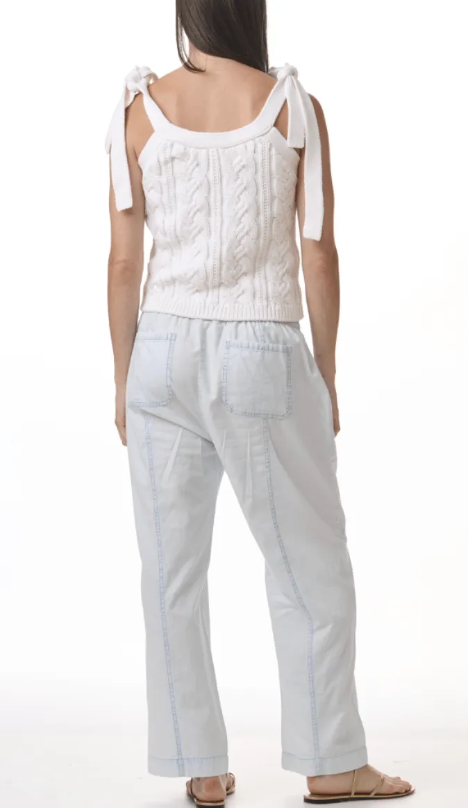 Indigo Stripe Pant by Splendid | Washed Indigo Stripe