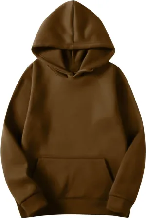 jovati Women's Oversized Sweatshirt Hoodies Long Sleeve Hooded Pullover Tops With Pockets Teen Girls Preppy Clothes 2024