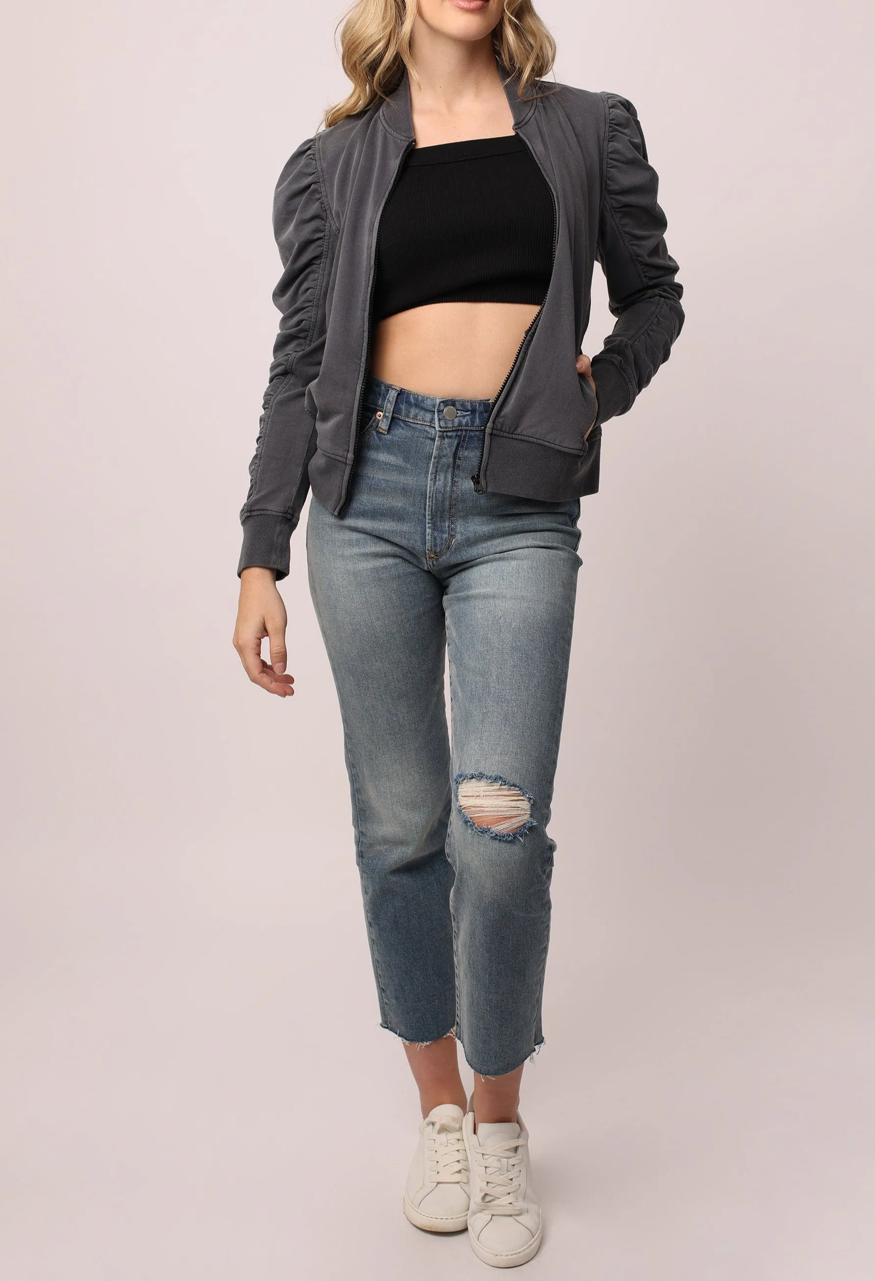 KAYA JACKET BLACK TERRY