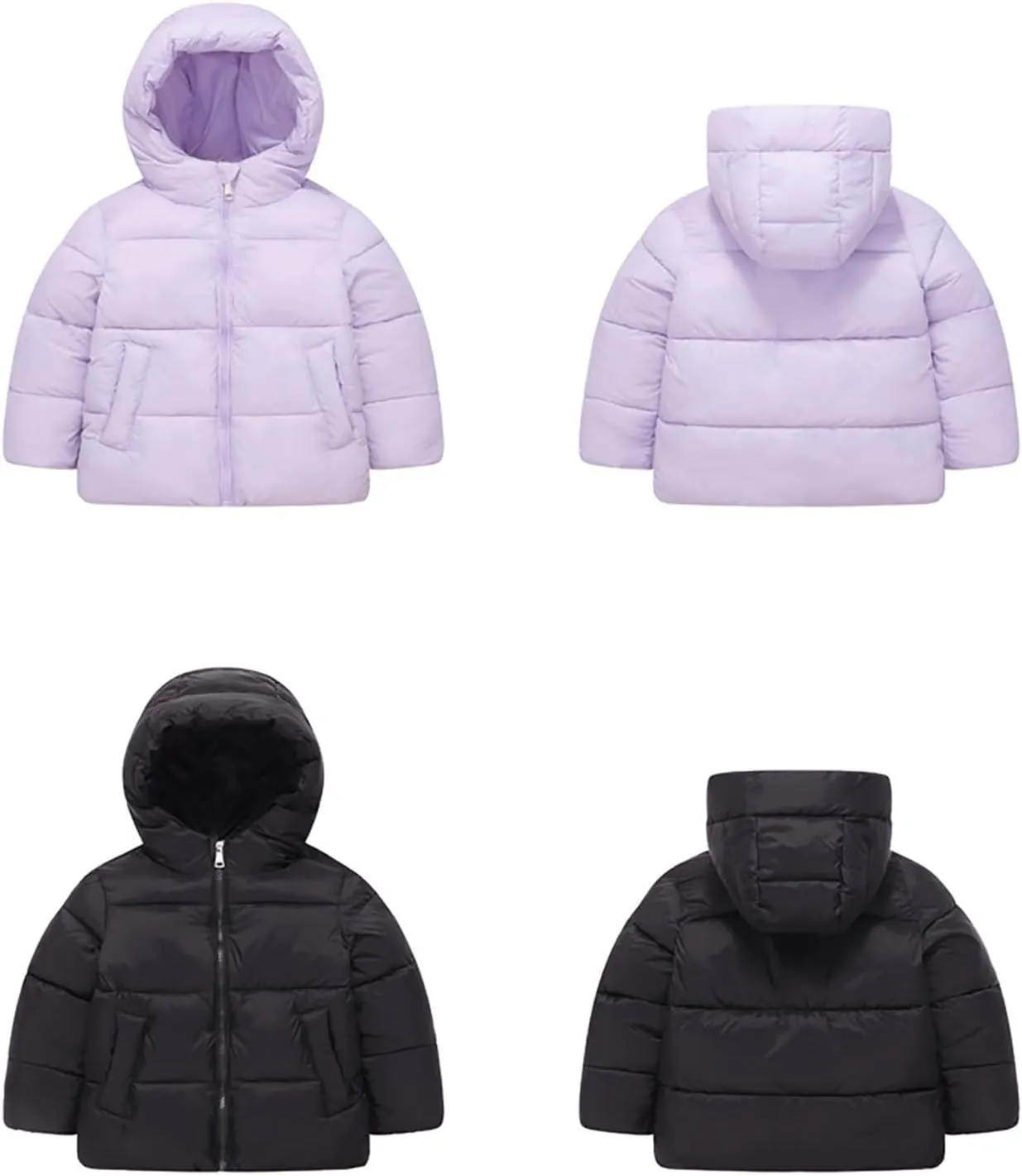 Kids Girls Hooded Coats Girl Down Cotton Padded Jackets Autumn And Winter New Children's Cotton Padded Outwear Boys