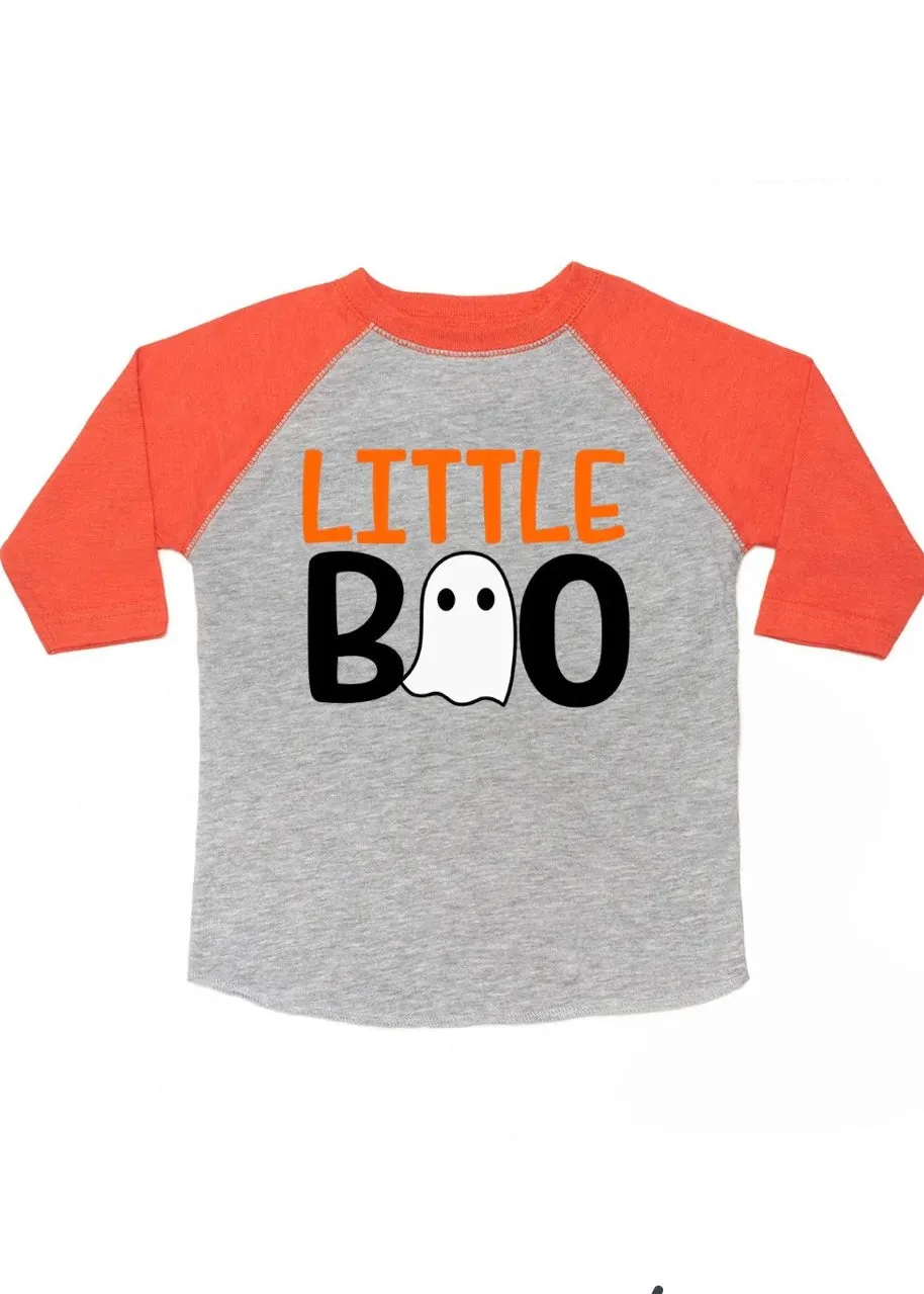 kids little boo raglan tee