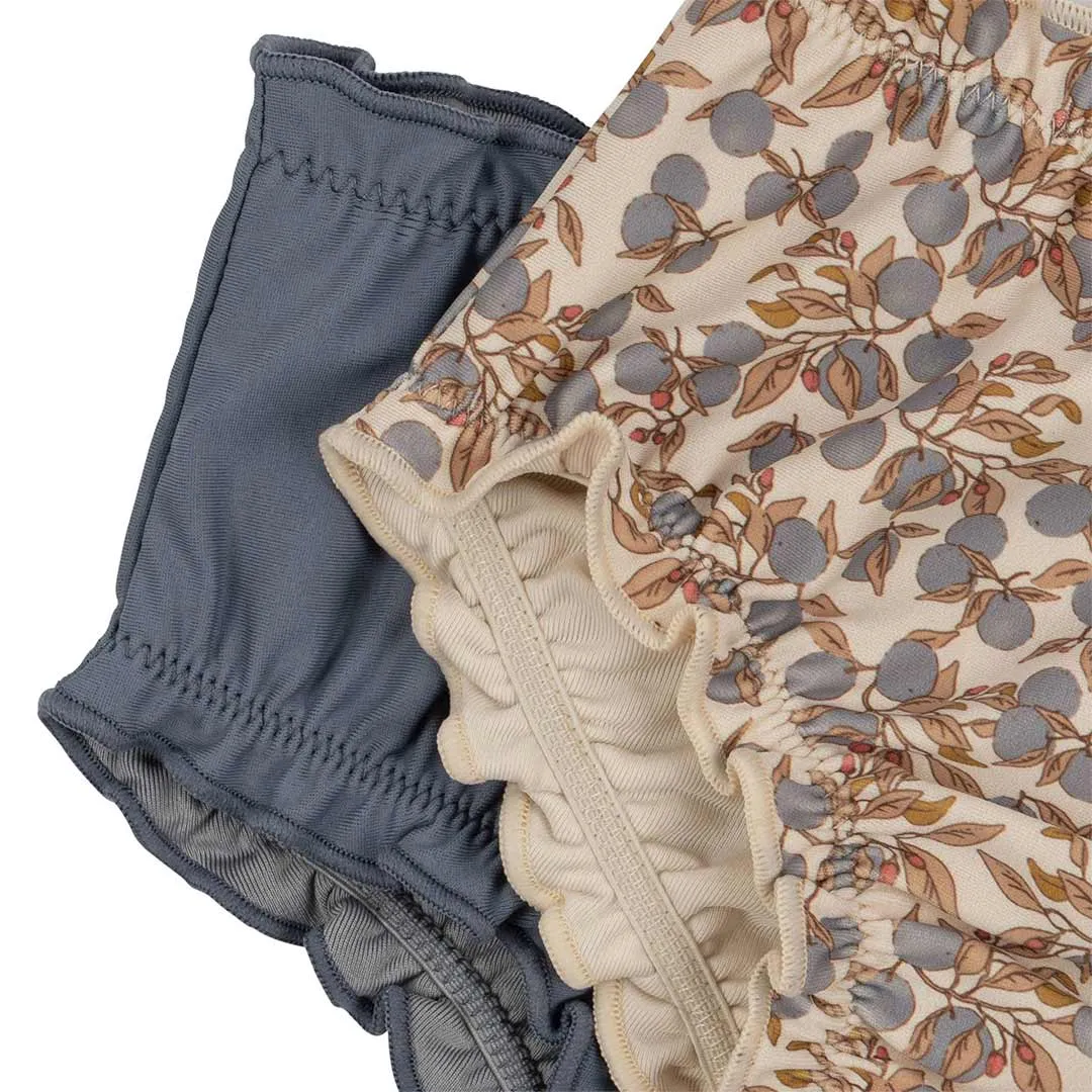 Konges Slojd Collette Baby Bikini Pants - Orangerie Blue - 2 Pack