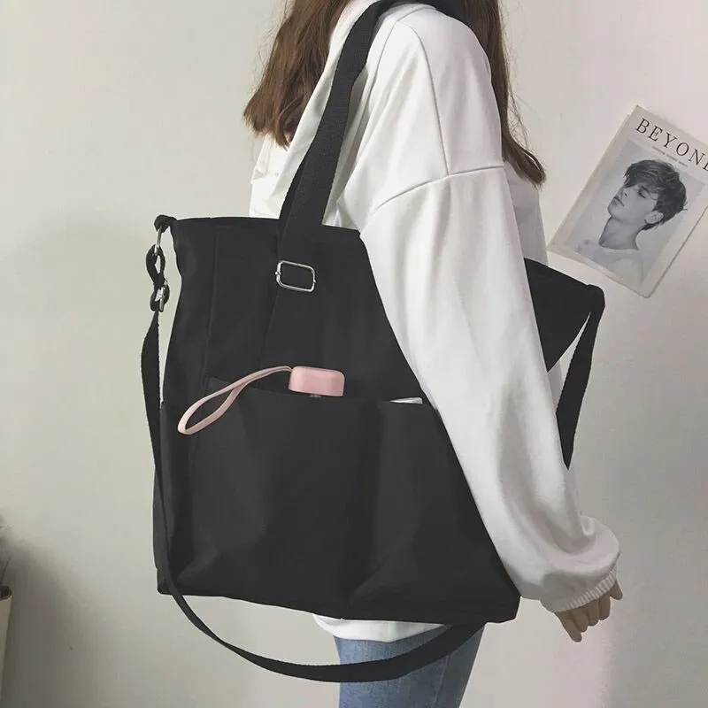 Large-Capacity Travel Canvas Tote Shoulder Bags