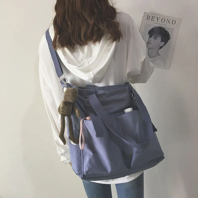 Large-Capacity Travel Canvas Tote Shoulder Bags