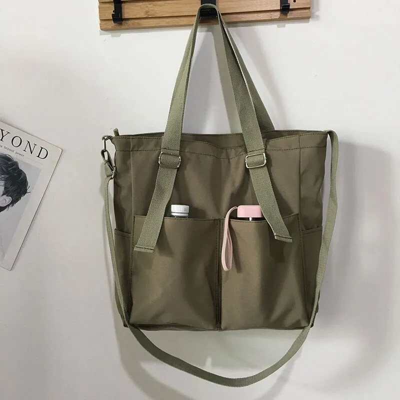 Large-Capacity Travel Canvas Tote Shoulder Bags
