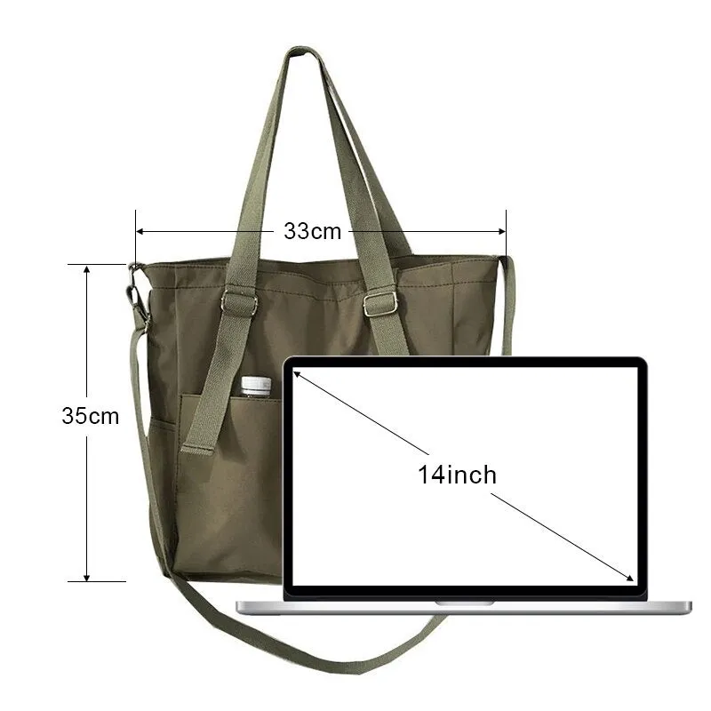 Large-Capacity Travel Canvas Tote Shoulder Bags