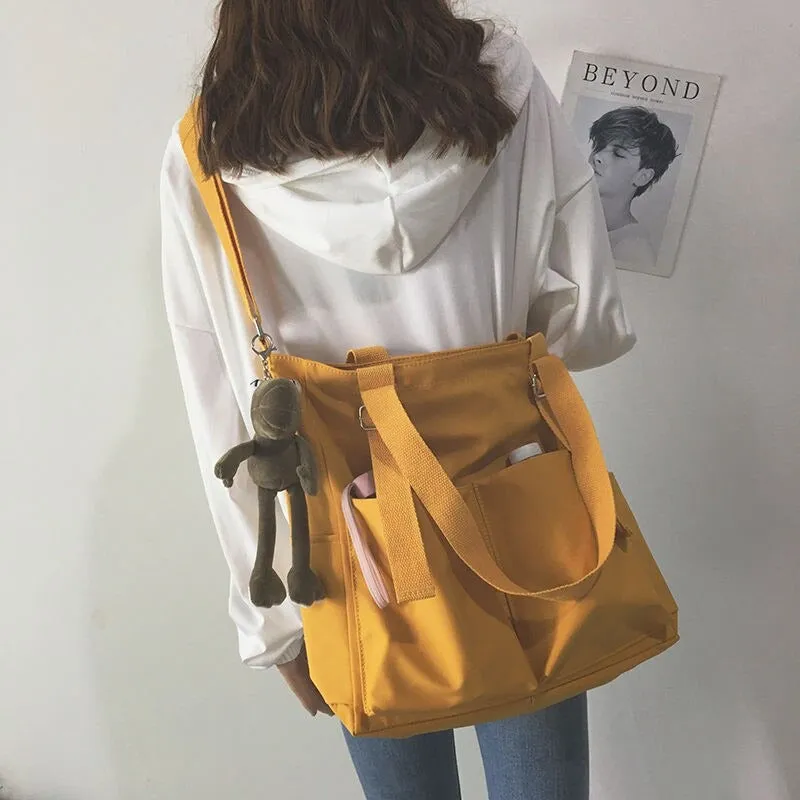 Large-Capacity Travel Canvas Tote Shoulder Bags