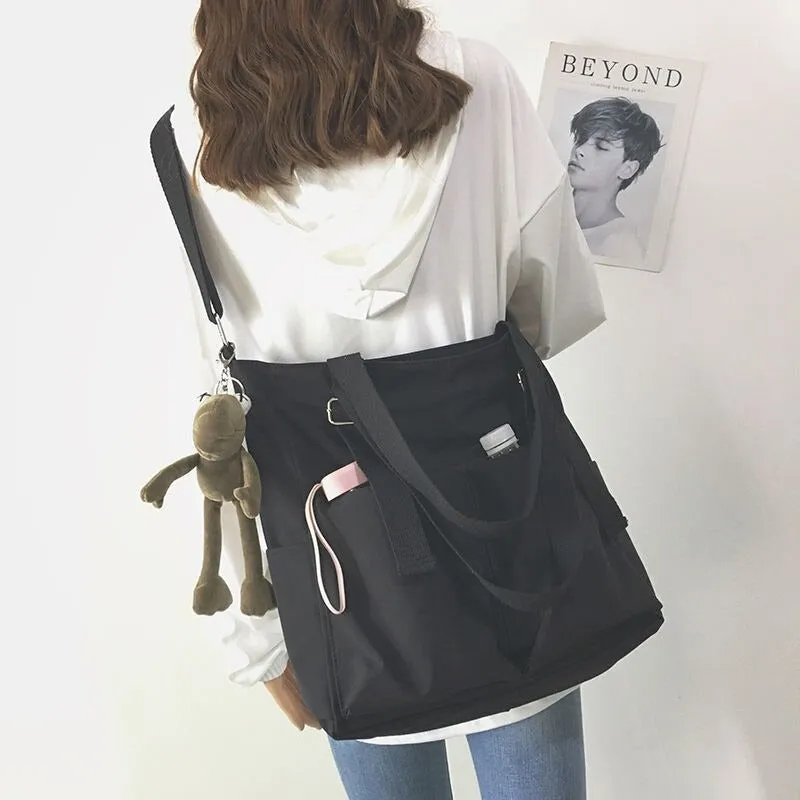 Large-Capacity Travel Canvas Tote Shoulder Bags
