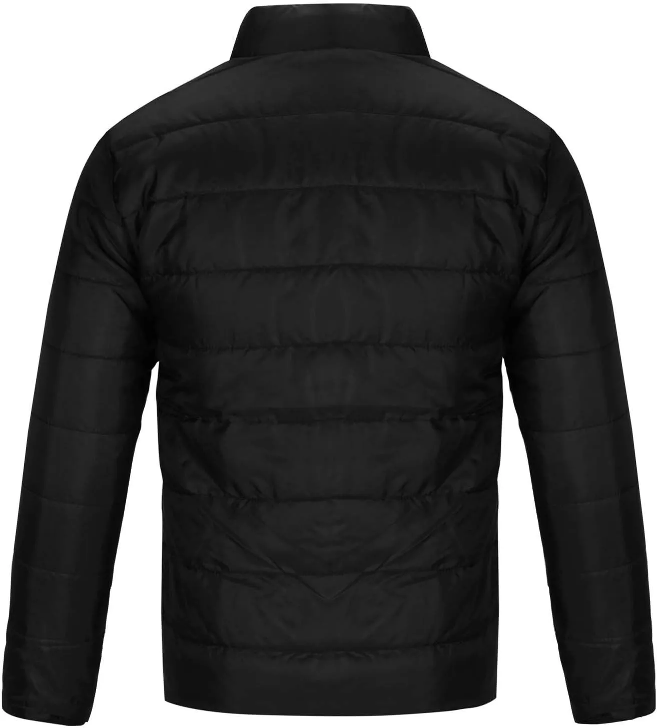 lcziwo Mens Puffer Quilted Jacket Lightweight Stand Collar Zip up Parka Casual Padded Cotton Jacket Winter Short Coat