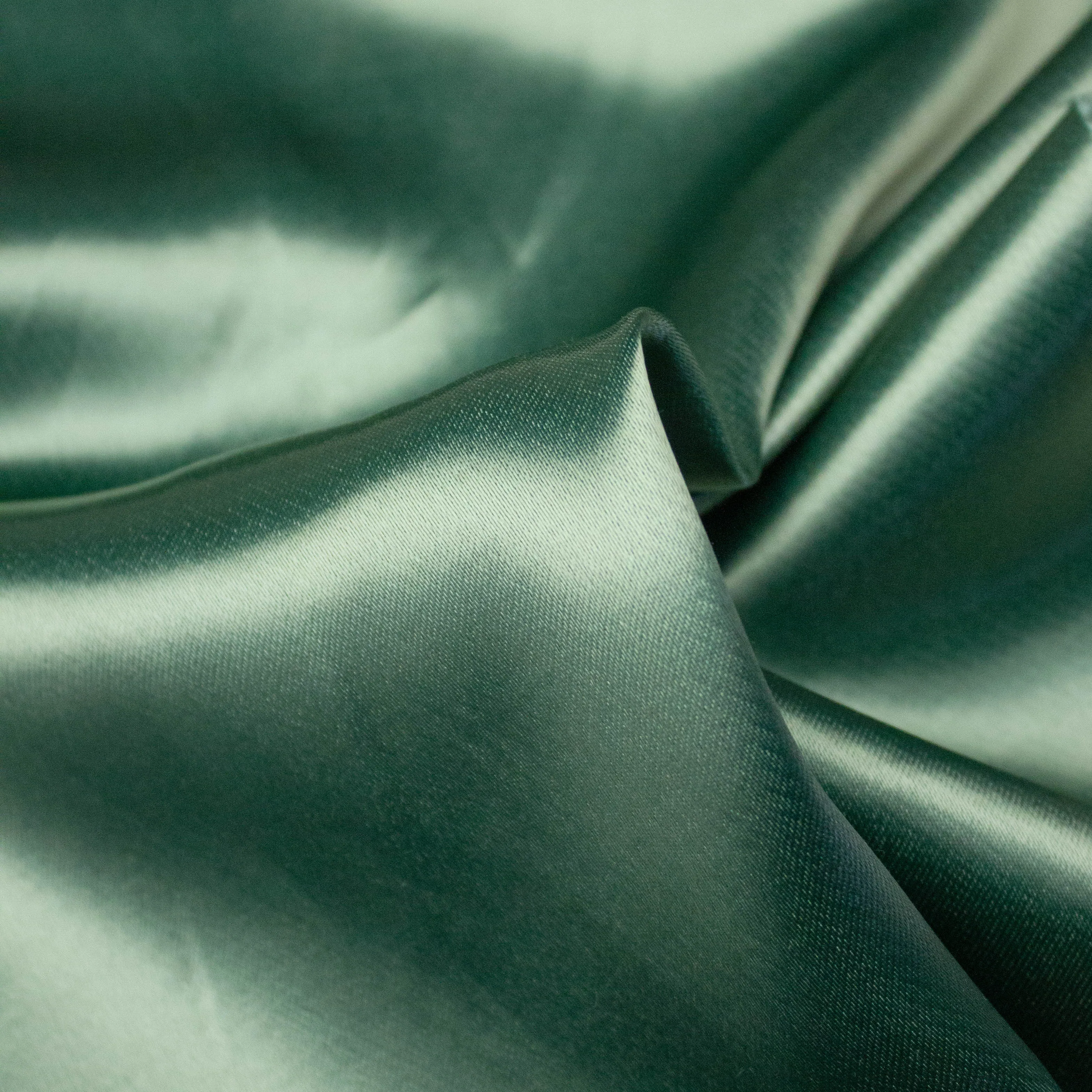 Lee Green Cupro & Cotton Blend Satin