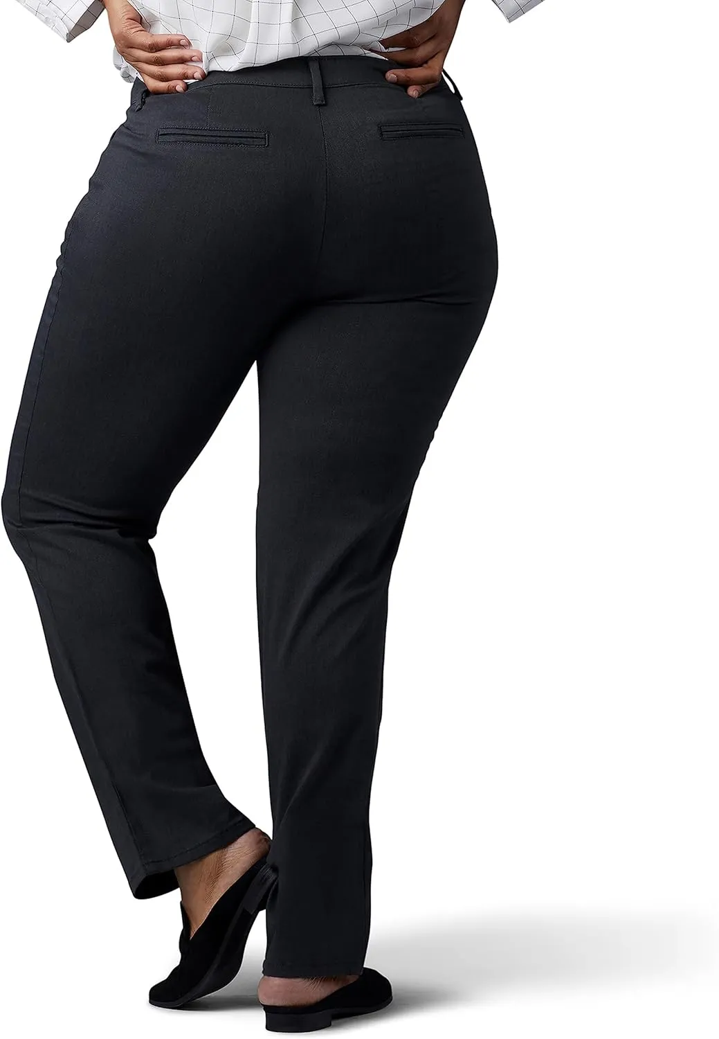 Lee Women's Plus Size Relaxed Fit All Day Straight Leg Pant