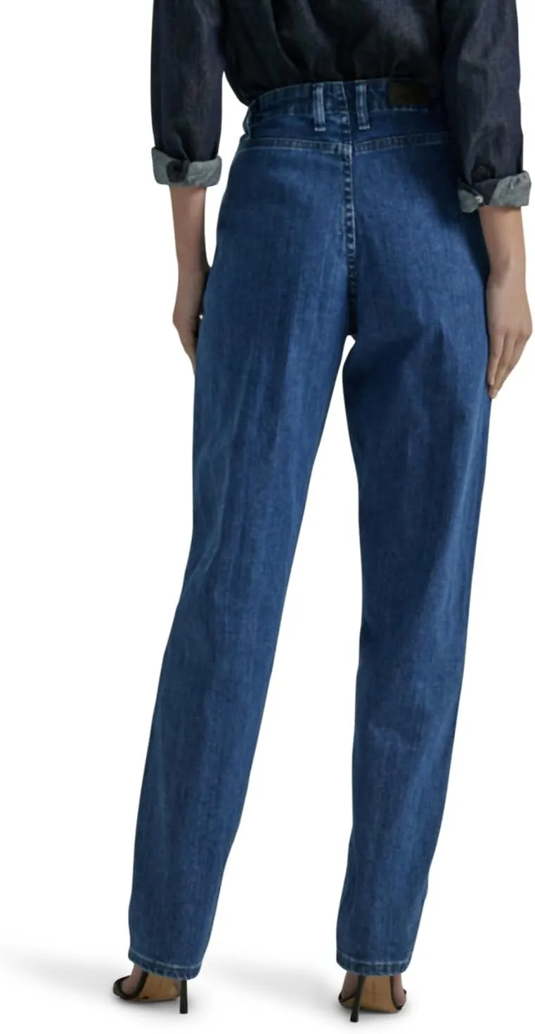 Lee Women's Relaxed Fit Side Elastic Tapered Leg Jean